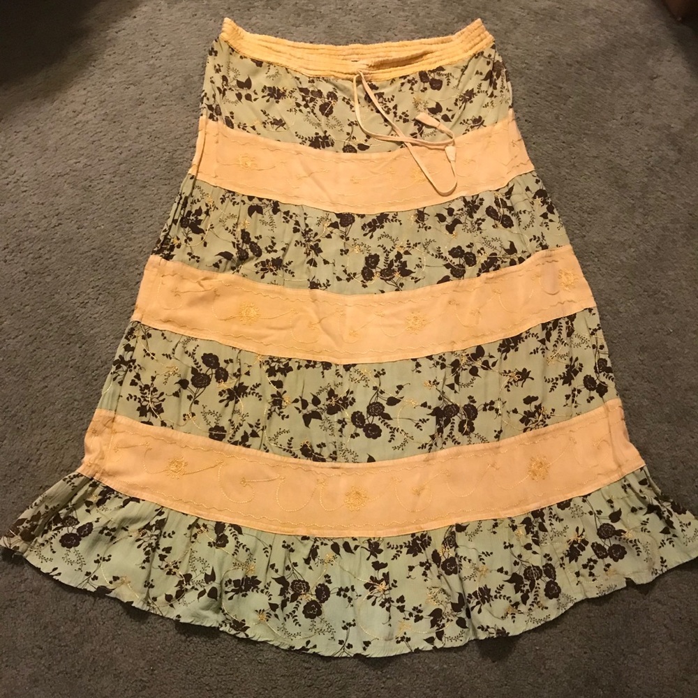 Tiered Peasant Skirt